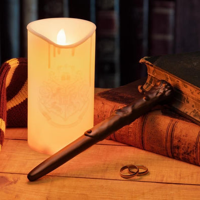 Lampara vela Harry Potter con varita control remoto